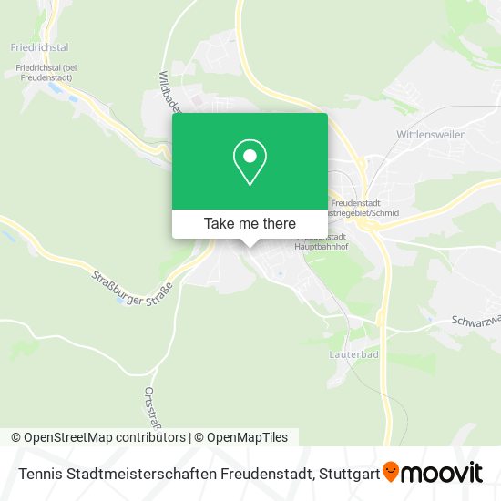 Tennis Stadtmeisterschaften Freudenstadt map