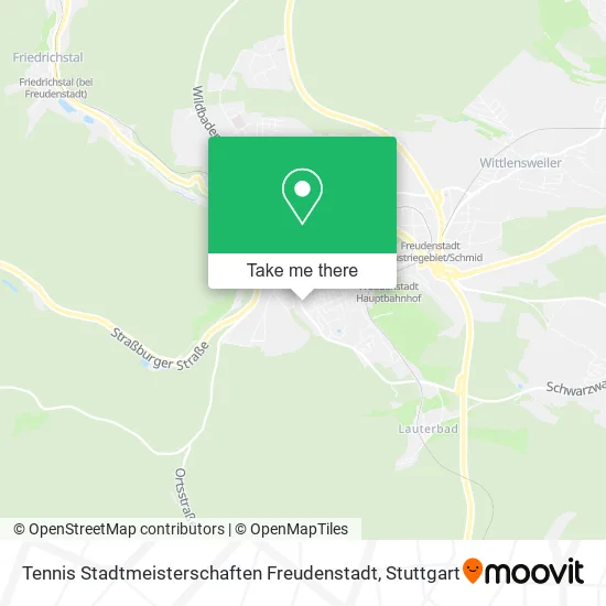 Карта Tennis Stadtmeisterschaften Freudenstadt