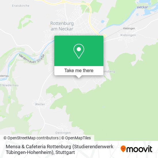 Mensa & Cafeteria Rottenburg (Studierendenwerk Tübingen-Hohenheim) map