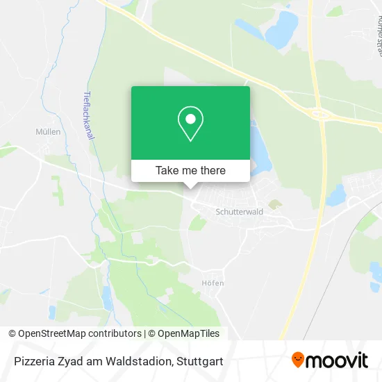 Карта Pizzeria Zyad am Waldstadion