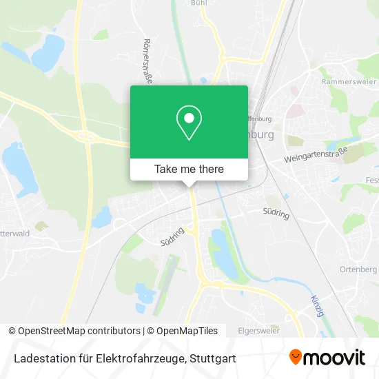 Карта Ladestation für Elektrofahrzeuge