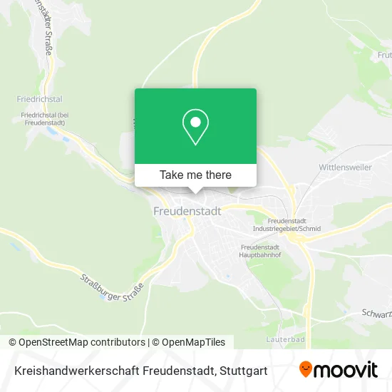 Карта Kreishandwerkerschaft Freudenstadt