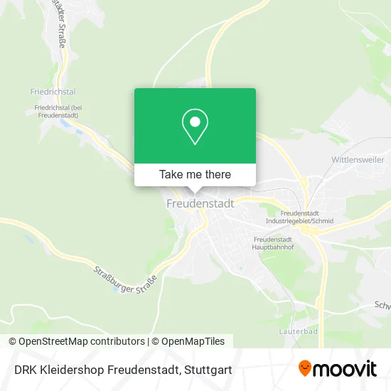 Карта DRK Kleidershop Freudenstadt