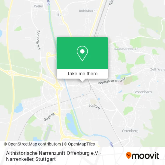 Карта Althistorische Narrenzunft Offenburg e.V. - Narrenkeller