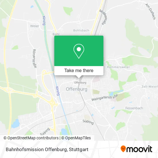 Карта Bahnhofsmission Offenburg