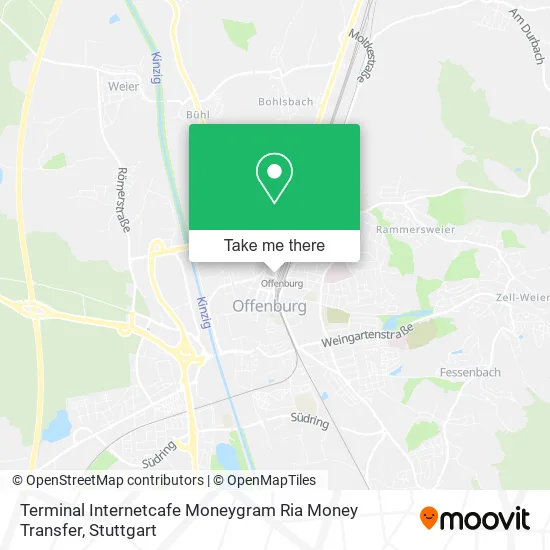 Карта Terminal Internetcafe Moneygram Ria Money Transfer