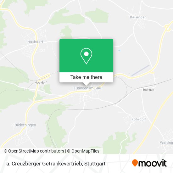 Карта a. Creuzberger Getränkevertrieb
