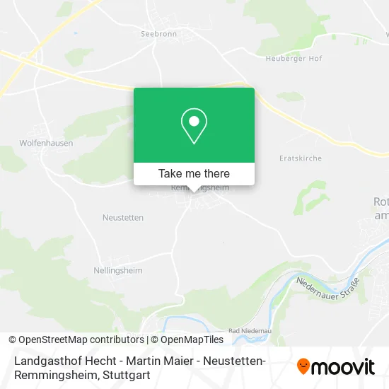 Карта Landgasthof Hecht - Martin Maier - Neustetten-Remmingsheim