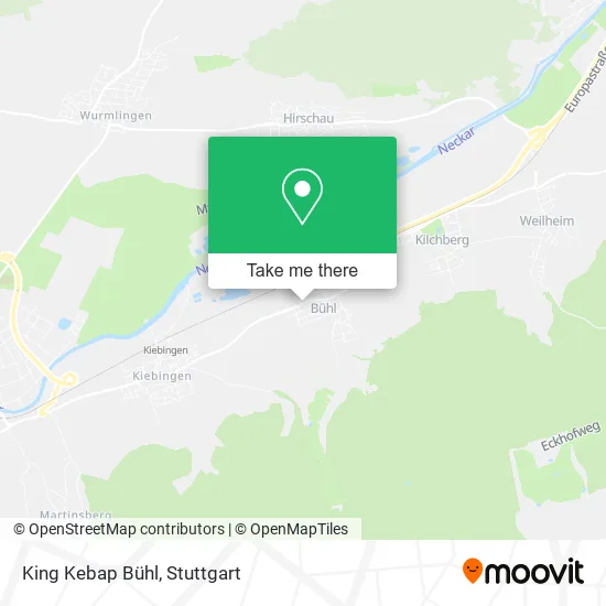 Карта King Kebap Bühl