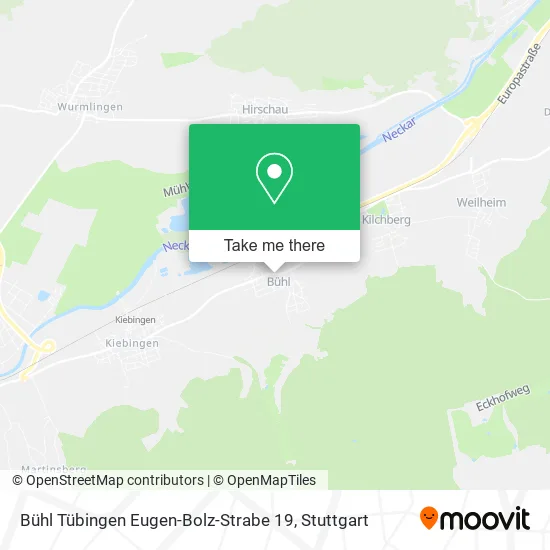 Карта Bühl Tübingen Eugen-Bolz-Strabe 19