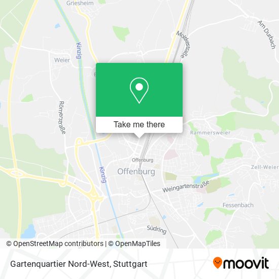 Gartenquartier Nord-West map