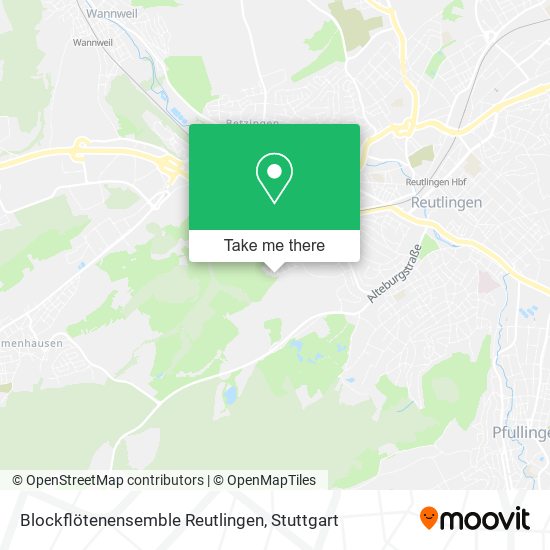 Blockflötenensemble Reutlingen map