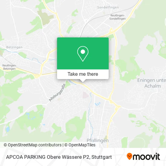 Карта APCOA PARKING Obere Wässere P2