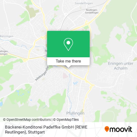 Bäckerei-Konditorei Padeffke GmbH (REWE Reutlingen) map