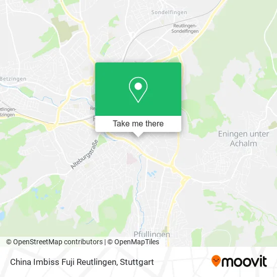 Карта China Imbiss Fuji Reutlingen