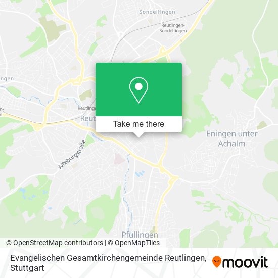 Evangelischen Gesamtkirchengemeinde Reutlingen map