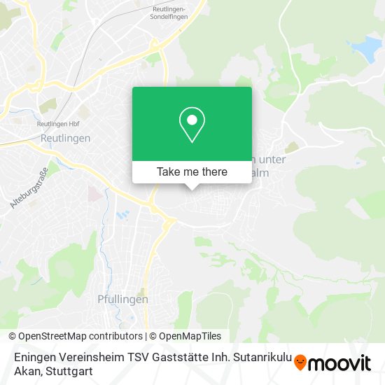 Eningen Vereinsheim TSV Gaststätte Inh. Sutanrikulu Akan map