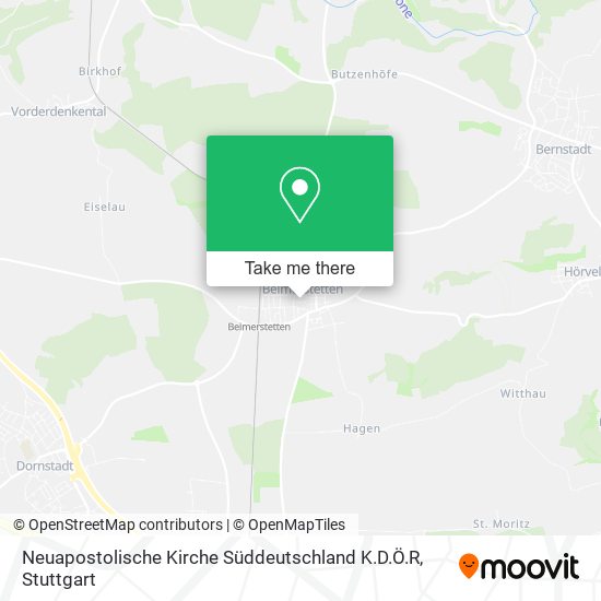 Neuapostolische Kirche Süddeutschland K.D.Ö.R map