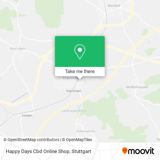 Happy Days Cbd Online Shop map