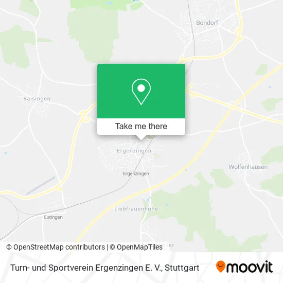 Карта Turn- und Sportverein Ergenzingen E. V.