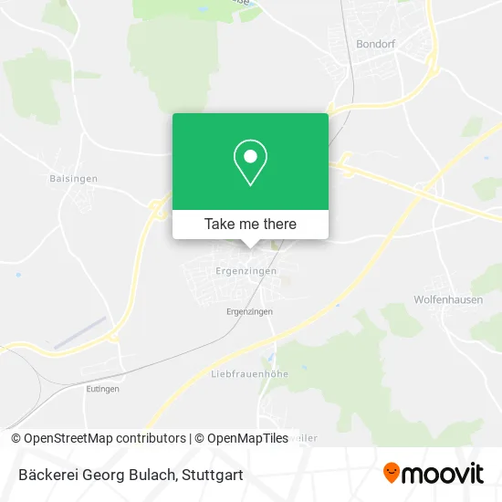 Карта Bäckerei Georg Bulach