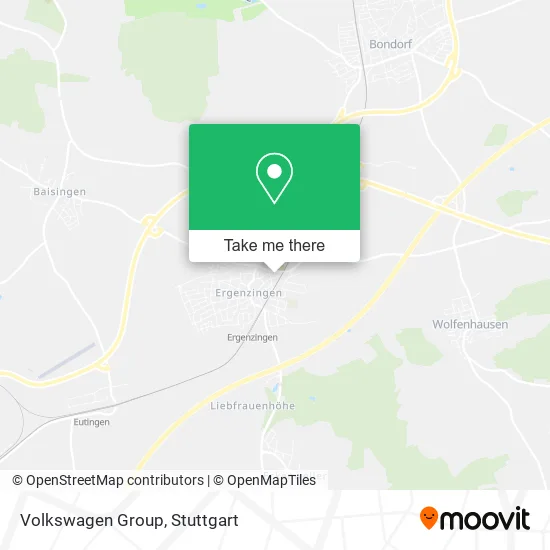 Карта Volkswagen Group