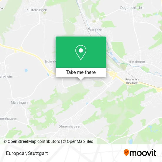 Карта Europcar