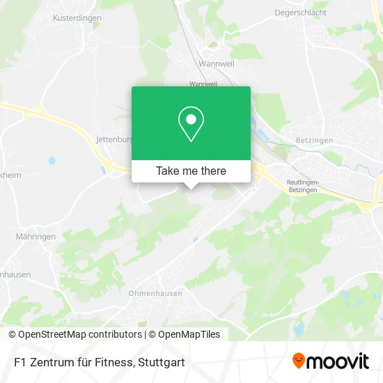 Карта F1 Zentrum für Fitness