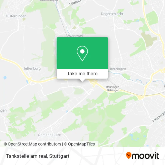 Карта Tankstelle am real