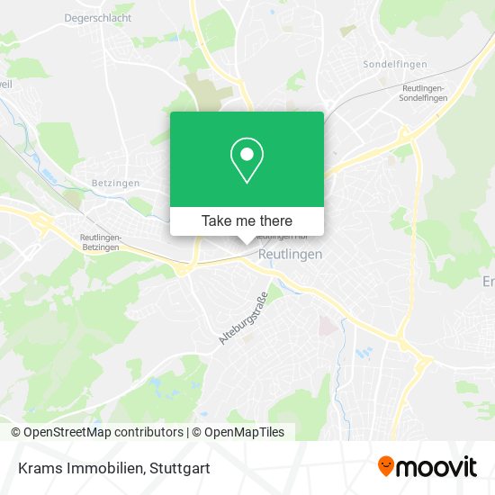 Krams Immobilien map