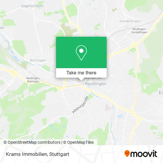 Карта Krams Immobilien