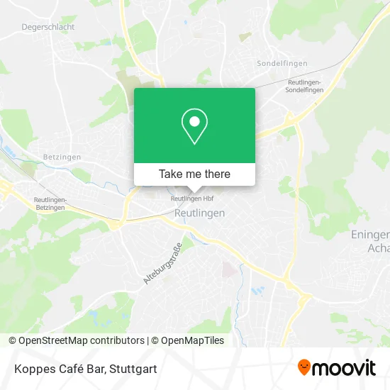 Карта Koppes Café Bar