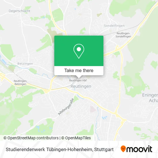 Studierendenwerk Tübingen-Hohenheim map