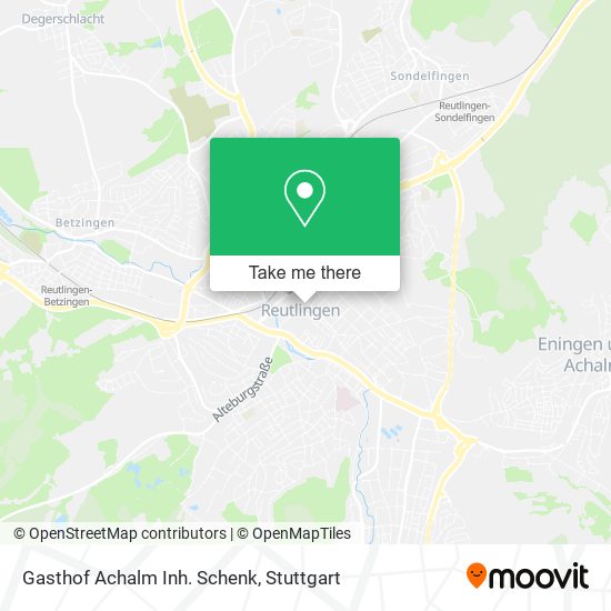 Gasthof Achalm Inh. Schenk map
