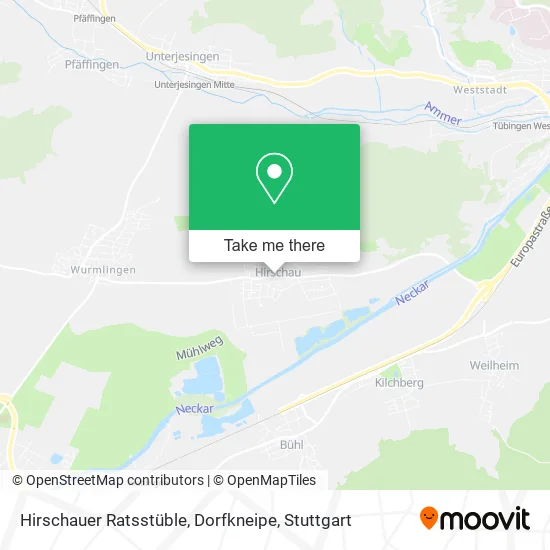 Карта Hirschauer Ratsstüble, Dorfkneipe