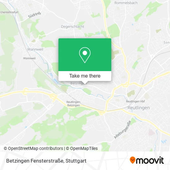 Карта Betzingen Fensterstraße