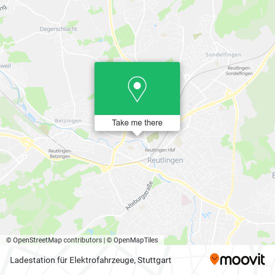 Карта Ladestation für Elektrofahrzeuge