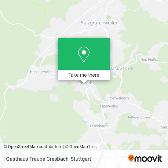 Gasthaus Traube Cresbach map