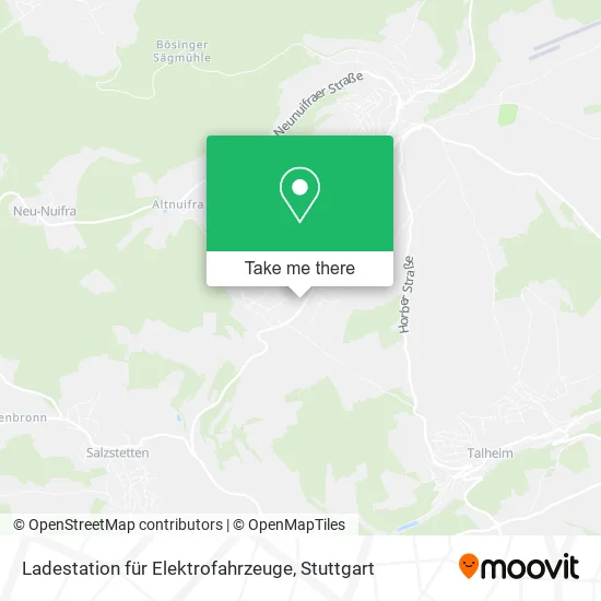 Карта Ladestation für Elektrofahrzeuge