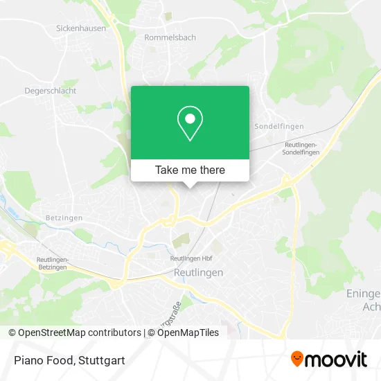 Карта Piano Food