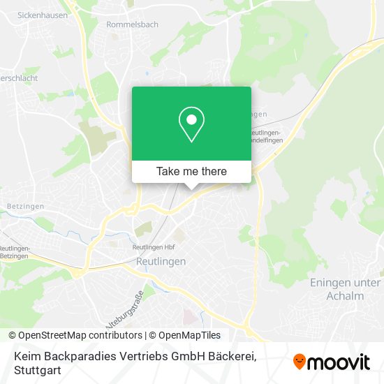 Keim Backparadies Vertriebs GmbH Bäckerei map