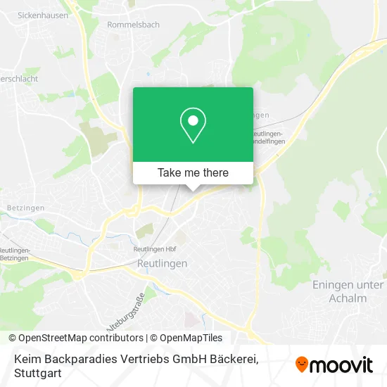 Карта Keim Backparadies Vertriebs GmbH Bäckerei