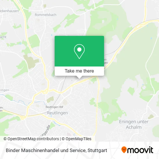 Карта Binder Maschinenhandel und Service