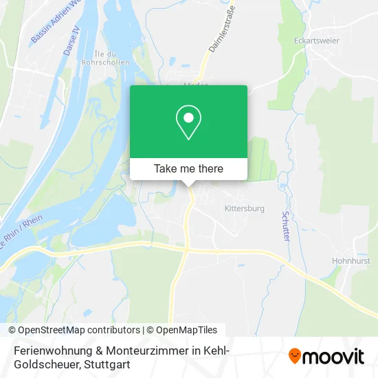 Карта Ferienwohnung & Monteurzimmer in Kehl-Goldscheuer