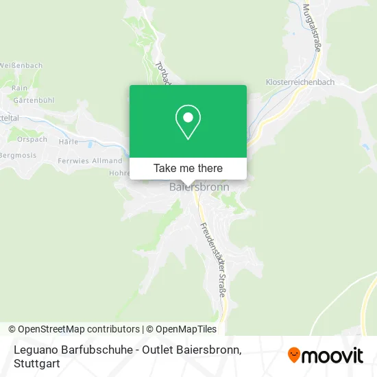 Карта Leguano Barfubschuhe - Outlet Baiersbronn