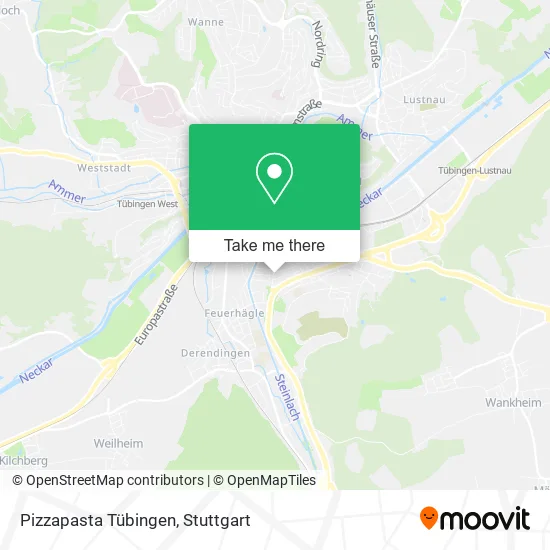 Карта Pizzapasta Tübingen