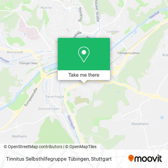 Карта Tinnitus Selbsthilfegruppe Tübingen