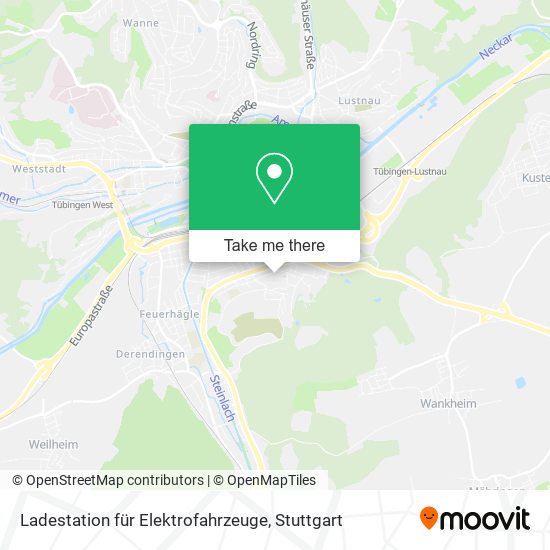 Ladestation für Elektrofahrzeuge map