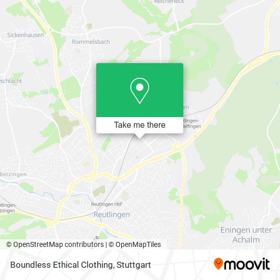 Boundless Ethical Clothing map