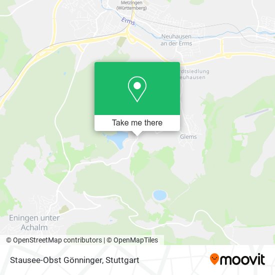 Stausee-Obst Gönninger map